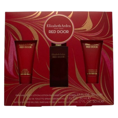 Elizabeth Arden Red Door Gift Set 30ml EDT + 50ml Perfumed Body Lotion + 50ml Bath & Shower Gel