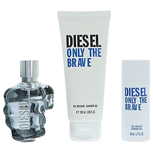 Diesel Only The Brave Gift Set Eau De Toillette Spray 75ml + 100ml Shower Gel + 50ml Shower Gel