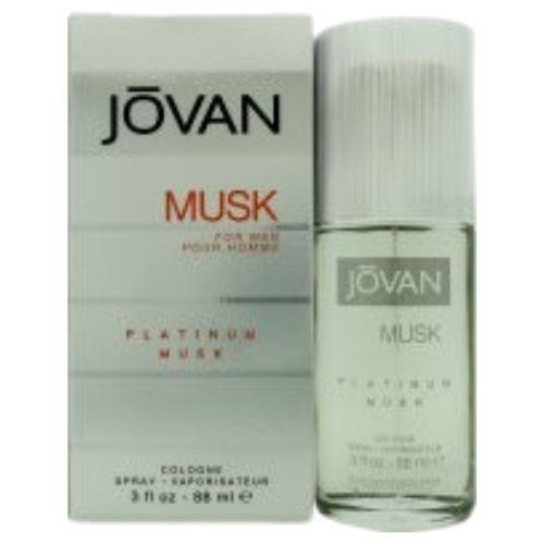 Jovan Musk For Men Eau De Cologne Spray 88ml (Platinum Musk)