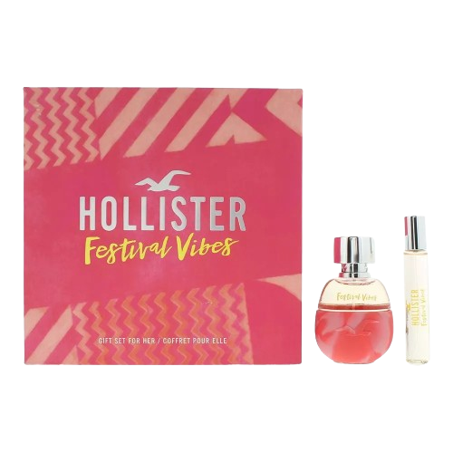 Hollister Festival Vibes For Her Gift Set Eau De Parfum 50ml + 15ml EDP