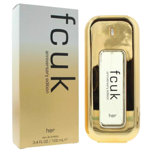 FCUK Her Anniversary Edition Eau De Toilette Spray 100ml (Unboxed)